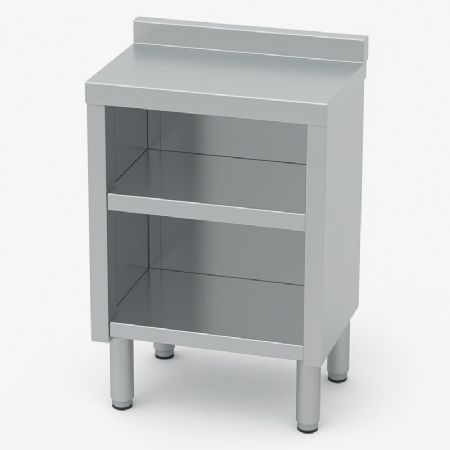 Meuble inox pour table cocktail rfrigre -  400x520x850mm