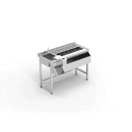 Table cocktail professionnelle 1200 mm avec évier à gauche et cuve isolée - Eratos - MCS-120I