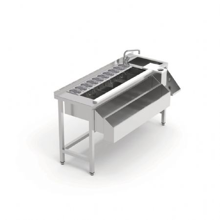 Table cocktail professionnelle avec cuve isolée et évier, 1600x745x900 mm - Eratos - MCS-160D