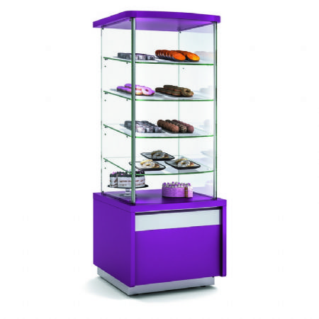 Tour  viennoiseries 4 faces vitres surface expo 1,63 m3 - profondeur 700mm