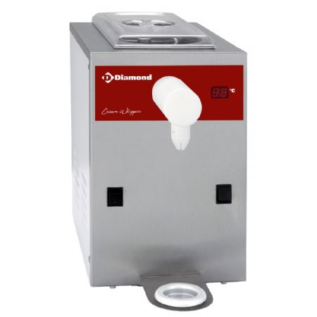 Machine à Chantilly réfrigérée en inox, cuve 5 L (150 L/h), capacité 150 L, production horaire 150 litres - Diamond - MCV/5