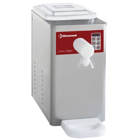 Machine à Chantilly réfrigérée en inox, cuve 5 L, production 300 L/h - Diamond - MCV/5C-N