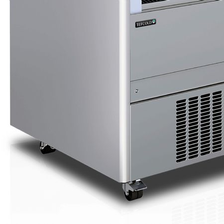 Vitrine libre service réfrigérée inox positive avec volet de sécurité manuel - Tefcold - MCX90M