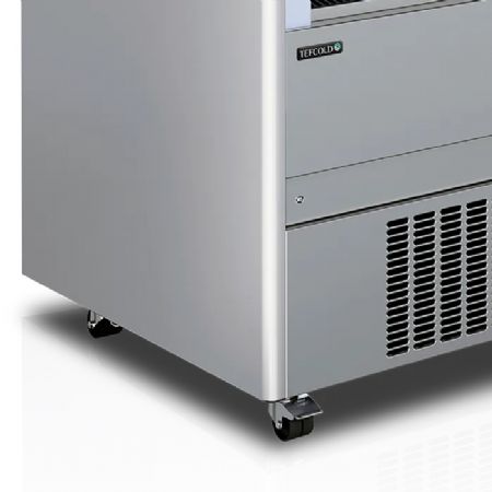 Vitrine rfrigre 3M1 positive inox libre service 440 L -1/+5 C - 868x740x1994 mm