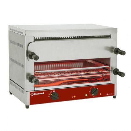 Toaster GN 1/1 électrique, 2 étages 520x320 mm à quartz, 4 kW - Diamond Promo - MD22/R-N