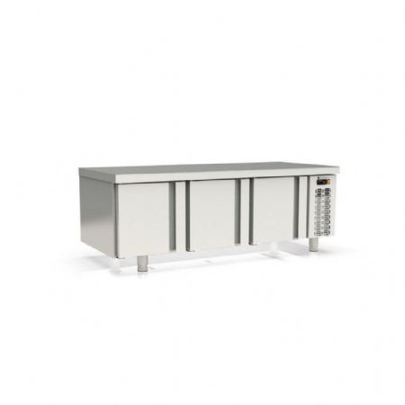 Soubassement réfrigéré 3 portes 264 L température positif - Coreco - MFB-160