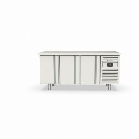 Table desserte réfrigérée positive 6 portes pleines 399 L - Coreco - MFCG-200