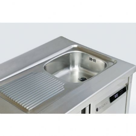 Table desserte réfrigérée positive 8 portes pleines 543 L - Coreco - MFCG-250