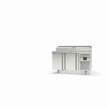 Saladette réfrigérée 2 portes pleines 265 L couvercle rabattable positive - Coreco - MFEI70-135