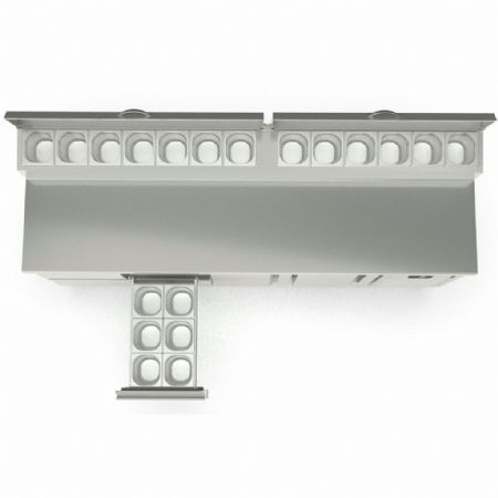 Saladette réfrigérée 4 portes pleines 635 L couvercle rabattable positive - Coreco - MFEI70-225-1/6