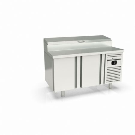 Saladette réfrigérée 2 portes pleines 375 L couvercle rabattable positive - Coreco - MFEI80-150