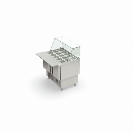 Saladette réfrigérée 2 portes pleines 200 L positive - Coreco - MFK-100