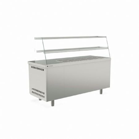 Saladette réfrigérée 3 portes pleines 399 L capacité 7 bacs GN - Coreco - MFK70-180