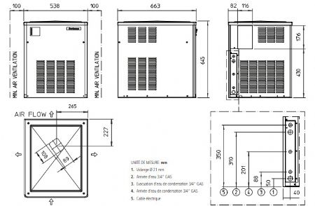 Machine � gla�ons nuggets professionnelle 290 kg/24h