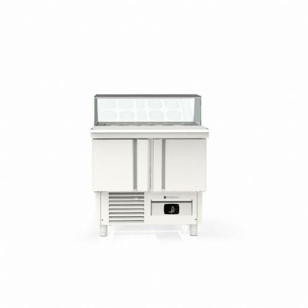 Saladette réfrigérée 2 portes pleines 200 L positive - Coreco - MFS-100-C
