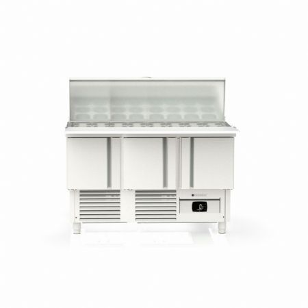 Saladette réfrigérée positive 3 portes pleines 320 L - Coreco - MFS-140