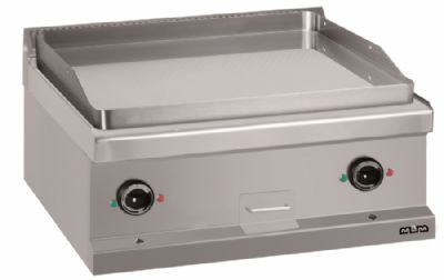 Plaque  snacker lectrique  poser surface lisse chrome 650x570mm - Profeondeur 700mm