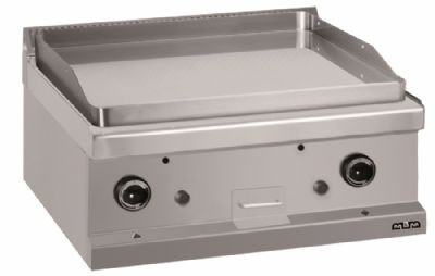 Plaque  snacker gaz  poser plaque lisse chrome 650x570mm - Profondeur 700mm