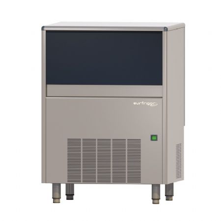 Machine à glaçons creux 83kg/24h condenseur à eau et réserve de 25kg