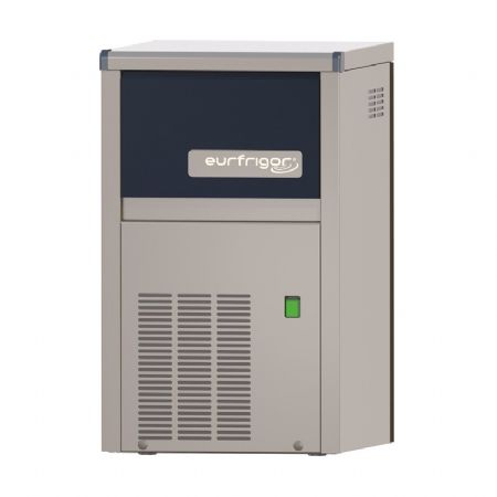 Machine à glaçons pleins 49kg/24h condenseur à eau et réserve de 25kg