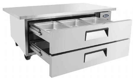 Soubassement réfrigéré positif 2 tiroirs 235L - Atosa - MGF8451GR