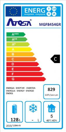 Soubassement réfrigéré positif 4 tiroirs capacité 340 L - Atosa - MGF8454GR