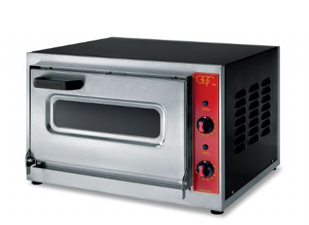 Four à pizza électrique professionnel monophasé 1 chambre vitrée 1 pizza Ø 40 cm - GGF - MICRO H18 Four à pizza électrique professionnel monophasé 1 chambre vitrée 1 pizza Ø 40 cm - GGF - MICRO H18