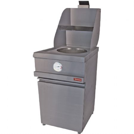 Friteuse gaz HEAVY DUTY, 1 cuve ronde, mécanique - Diamond Promo - MIKA/1-MC