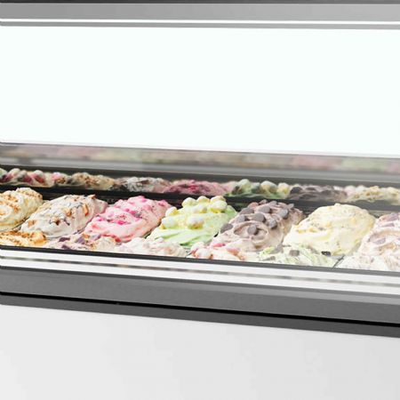 Vitrine réfrigérée de glacier ventilée 24 bacs -20 à -14 °C - Tefcold - MILLENNIUM ST12