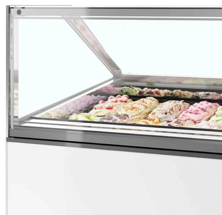 Vitrine réfrigérée de glacier ventilée 16 bacs -20 à -14 °C - Tefcold - MILLENNIUM ST16