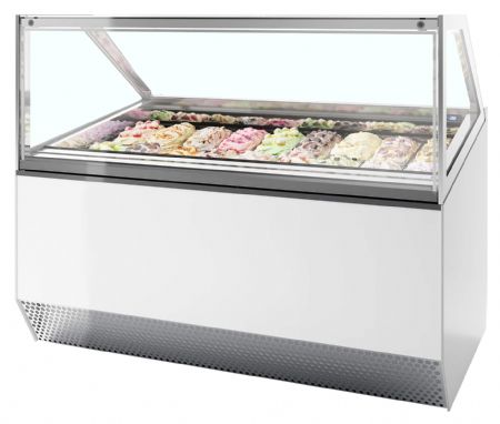 Vitrine réfrigérée de glacier ventilée 18 bacs -20 à -14 °C - Tefcold - MILLENNIUM ST18