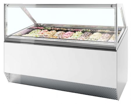 Vitrine réfrigérée de glacier ventilée 20 bacs -20 à -14 °C - Tefcold - MILLENNIUM ST20