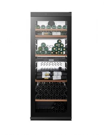 Cave  vins de vieillissement connecte  1 porte vitre - 193 bouteilles