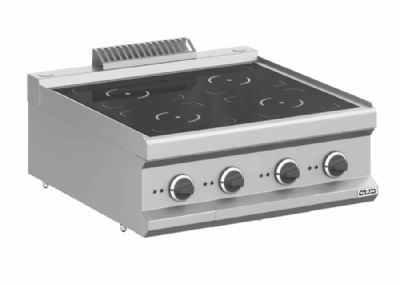 Cuisinire  induction  poser 4 zones de chauffe - Profondeur 700mm