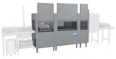 Lave vaisselle à avancement automatique Sortie gauche Panier 500 x 500 mm - Furnotel - MISTRAL4152G