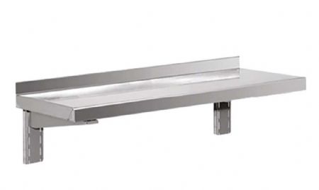 Étagère murale Inox 18/10 avec consoles réglables 1200x300x150 mm - Afi-Collin-Lucy - MM-123-1 Étagère murale Inox 18/10 avec consoles réglables 1200x300x150 mm - Afi-Collin-Lucy - MM-123-1