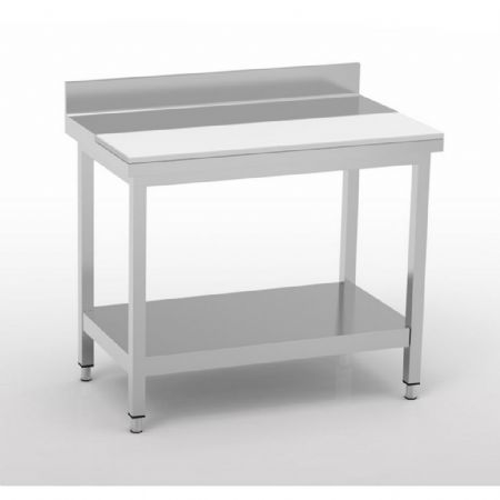 Table de Travail Inox AISI-304 18/10 avec étagère 1500x700x850 mm - Eratos - MMCED70-150