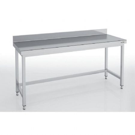 Table adosse inox profondeur 800mm - 2000x800x850mm