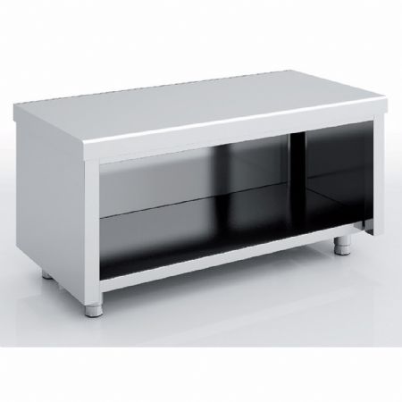 Meuble Bas de Rangement Inox AISI-304 18/10 satiné sans dosseret 800x600x600 mm - Eratos - MNAB60-80C Meuble Bas de Rangement Inox AISI-304 18/10 satiné sans dosseret 800x600x600 mm - Eratos - MNAB60-80C