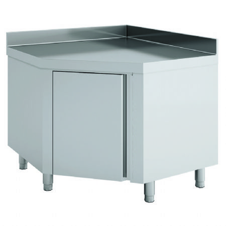 Meuble de coin neutre avec placard - 1000x700x850 mm