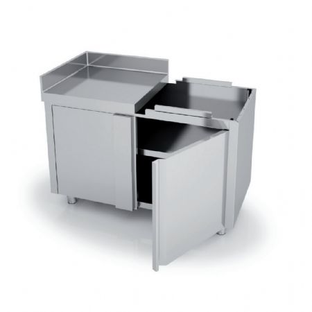 Meuble Bas de Rangement Inox 1200 mm avec 1 porte - Eratos - MNEI70 Meuble Bas de Rangement Inox 1200 mm avec 1 porte - Eratos - MNEI70