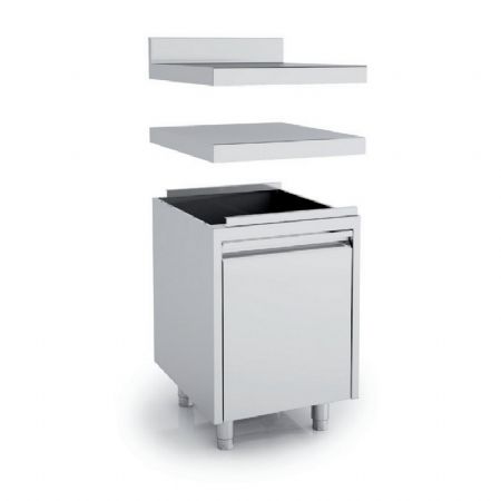 Meuble neutre pour dchet sans plan de travail - 600x700x850 mm