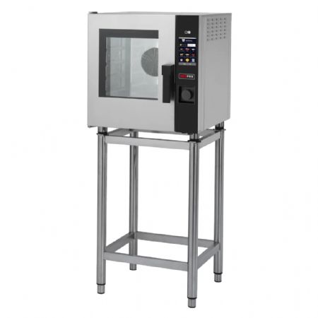 Four à convection électrique monophasé ouverture à gauche pour 5x GN 2/3 interface à écran tactile