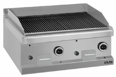 Gril pierre de lave  poser 2 grilles de 352x475mm - Profondeur 700mm