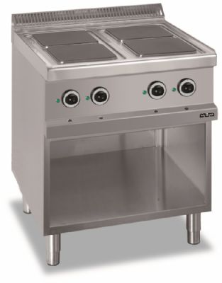 Cuisinire lectrique sur armoire 4 plaques carres - Profondeur 700mm