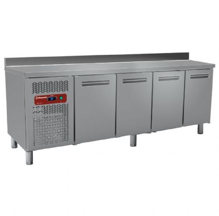 Table desserte réfrigérée ventilée 4 portes pleines GN 1/1 positive 550 L - Diamond Promo - MR4/R2-BA Table desserte réfrigérée ventilée 4 portes pleines GN 1/1 positive 550 L - Diamond Promo - MR4/R2-BA
