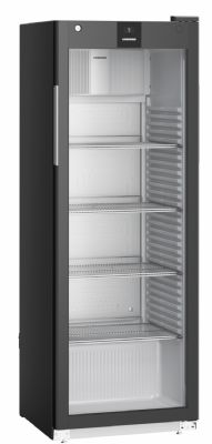 Armoire à boissons noire 1 porte vitrée +1/ +15°C - 347L Armoire à boissons noire 1 porte vitrée +1/ +15°C - 347L