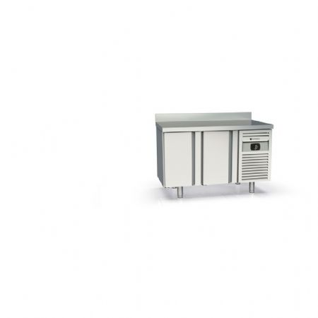 Table desserte réfrigérée positive 2 portes pleines 255 L avec dosseret - Coreco - MRG-150 Table desserte réfrigérée positive 2 portes pleines 255 L avec dosseret - Coreco - MRG-150