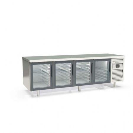 Tour réfrigéré pâtissier positif 4 portes vitrées 761 L - Coreco - MRPV-250