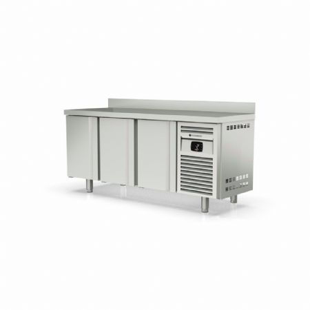 Table desserte réfrigérée positive 3 portes pleines 380 L - Coreco - MRSF-200